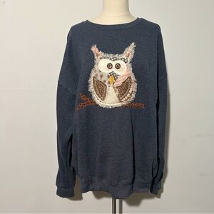 Custom Boutique Owl Sweatshirt Farm Girls Fancy Frills NEW